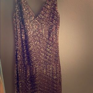Ralph Lauren gold glittery dress